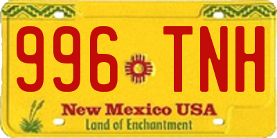 NM license plate 996TNH