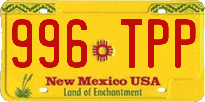 NM license plate 996TPP