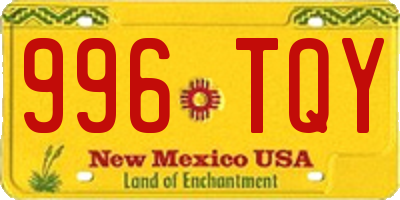 NM license plate 996TQY