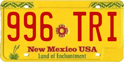 NM license plate 996TRI