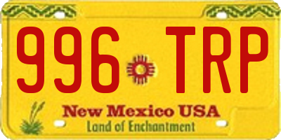 NM license plate 996TRP