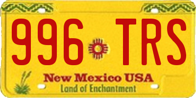 NM license plate 996TRS