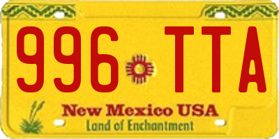 NM license plate 996TTA