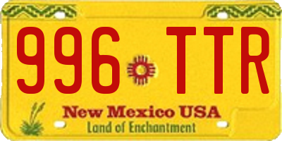 NM license plate 996TTR