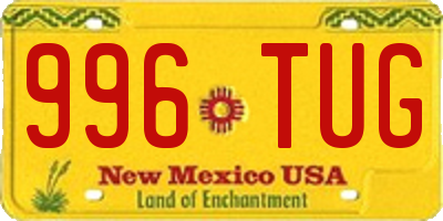 NM license plate 996TUG