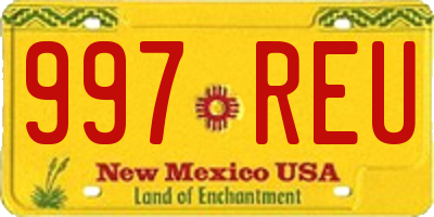 NM license plate 997REU