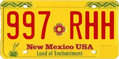 NM license plate 997RHH