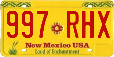 NM license plate 997RHX