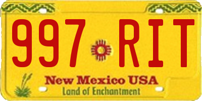 NM license plate 997RIT