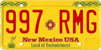 NM license plate 997RMG