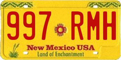 NM license plate 997RMH