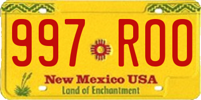 NM license plate 997ROO