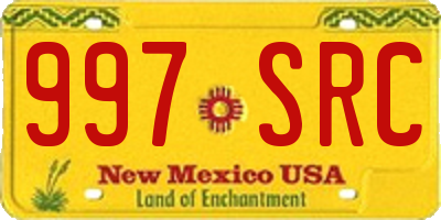 NM license plate 997SRC
