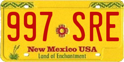 NM license plate 997SRE
