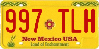 NM license plate 997TLH