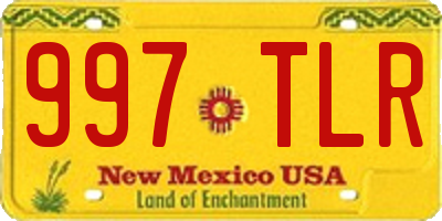NM license plate 997TLR
