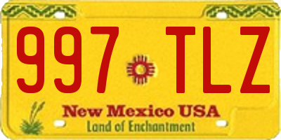 NM license plate 997TLZ