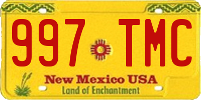 NM license plate 997TMC