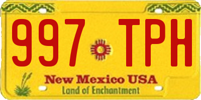 NM license plate 997TPH