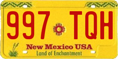 NM license plate 997TQH
