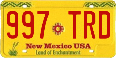 NM license plate 997TRD