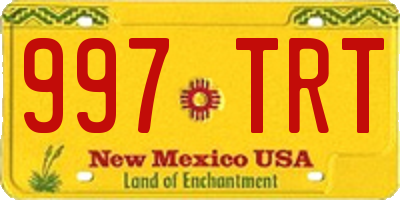 NM license plate 997TRT