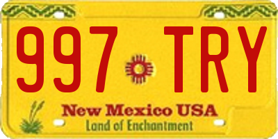 NM license plate 997TRY