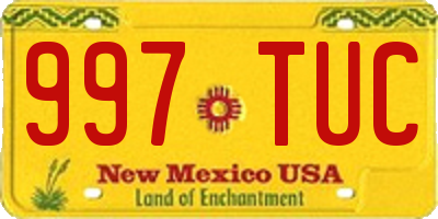 NM license plate 997TUC