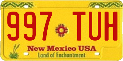 NM license plate 997TUH