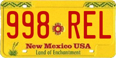 NM license plate 998REL