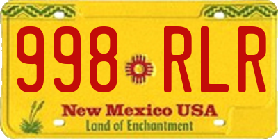NM license plate 998RLR