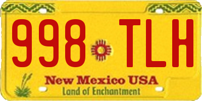 NM license plate 998TLH