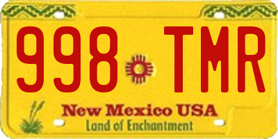NM license plate 998TMR