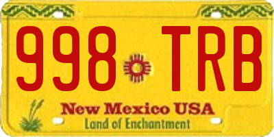 NM license plate 998TRB