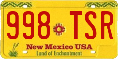 NM license plate 998TSR