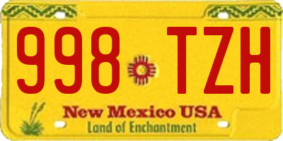 NM license plate 998TZH