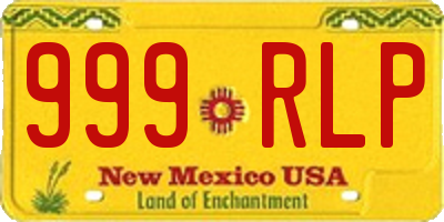 NM license plate 999RLP