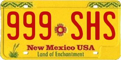 NM license plate 999SHS