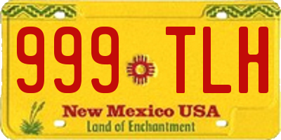NM license plate 999TLH