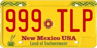 NM license plate 999TLP