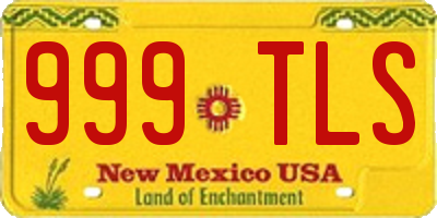 NM license plate 999TLS