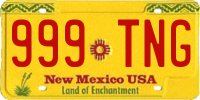 NM license plate 999TNG