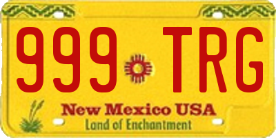 NM license plate 999TRG