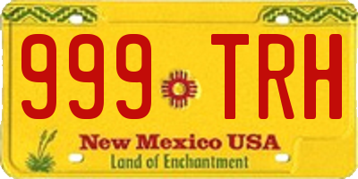 NM license plate 999TRH