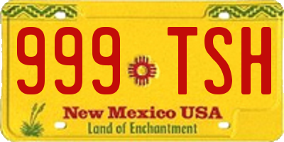 NM license plate 999TSH