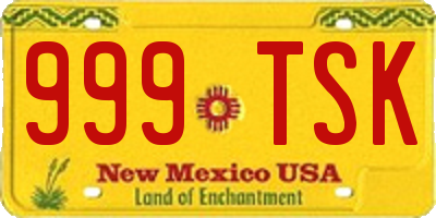 NM license plate 999TSK