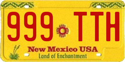 NM license plate 999TTH