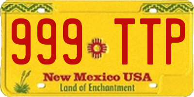 NM license plate 999TTP