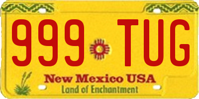 NM license plate 999TUG