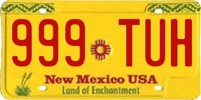 NM license plate 999TUH